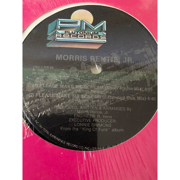 Morris Rentie Jr. Please Make Me Scream / Do It Jam Jam 12" Vinyl Single NEW - Picture 5 of 5